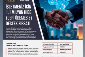 İŞLETMENİZ İÇİN GERİ ÖDEMESİZ HİBE DESTEĞİ 