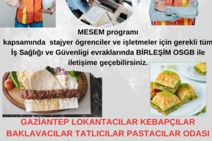MESEM PROGRAMI KAPSAMINDA İSG EVRAKLARI HAZIRLANMASI