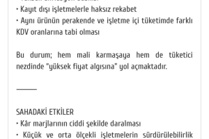KDV oranlarına ilişkin olarak CİMER üzerinden yaptığımız başvuruya resmi cevap ulaşmıştır.