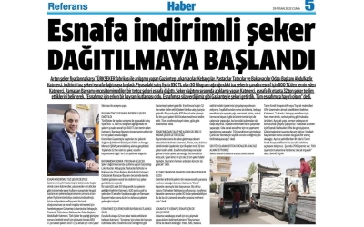 Esnafa İndirimli Şeker Dağıtılmaya Başlatıldı 