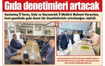 Gıda Denetimleri Artacak 