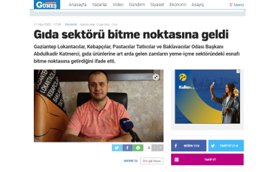 Gıda Sektörü Bitme Noktasına Geldi