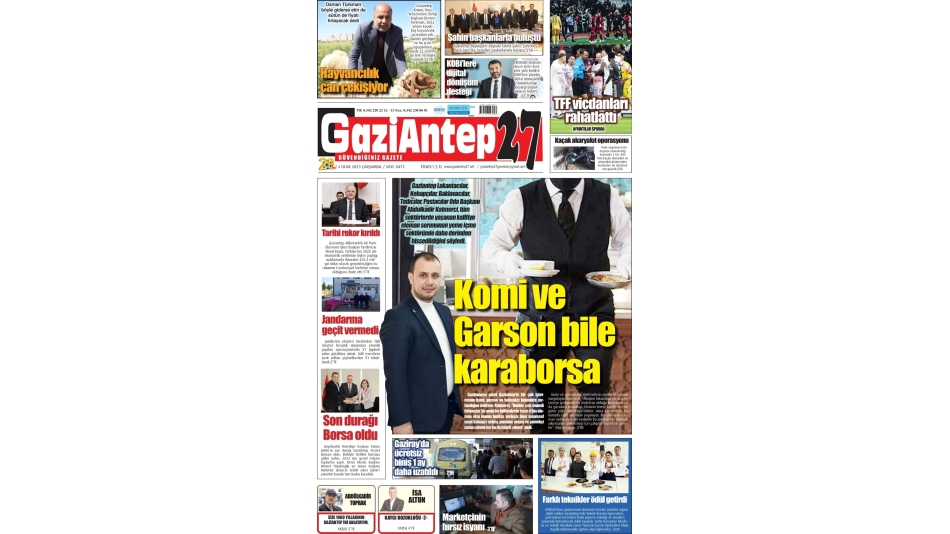 KOMİ VE GARSON BİLE KARABORSA