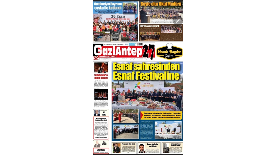 ESNAF SAHRESİNDEN ESNAF FESTİVALİNE