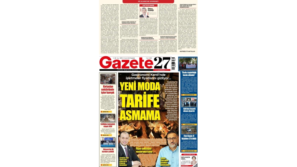 YENİ MODA TARİFE ASMAMA